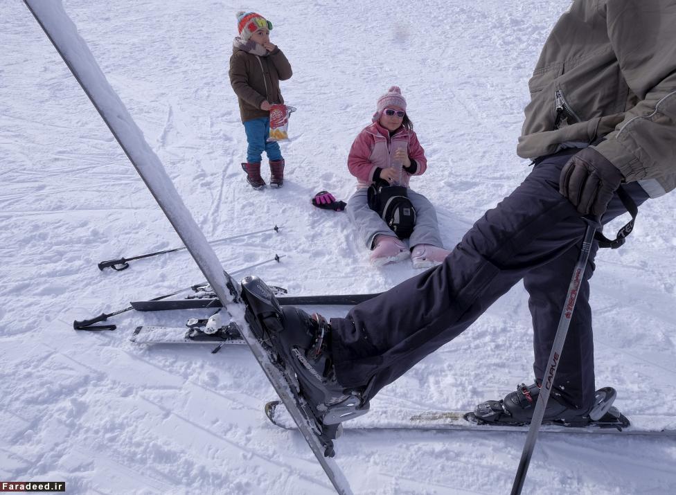 تصاویر/ گزارش رویترز از پیست اسکی دیزین