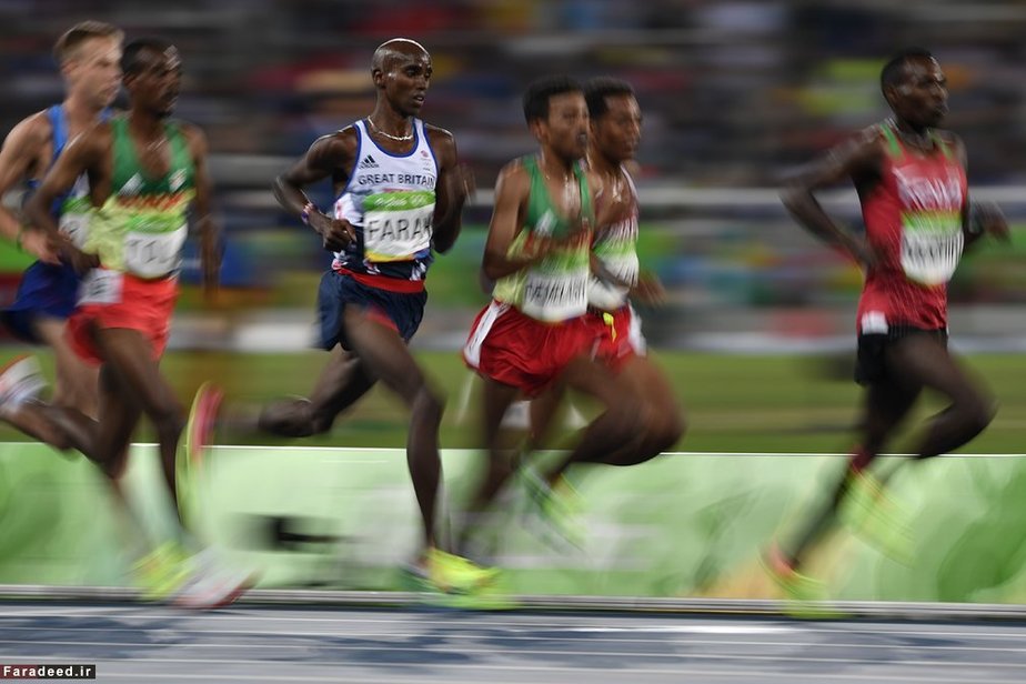 محمد فرح در مسابقه دوی ده هزار متر مردان