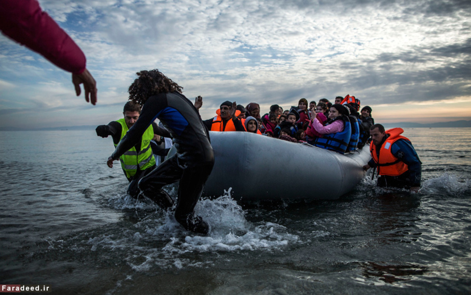 ورود مهاجران و پناهندگان به جزیره موتیلنه