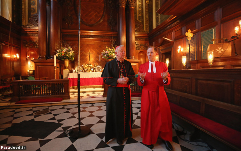 اسقف اعظم وست مینستر، کاردینال وینسنت نیکولز در کلیسای هنری هشتم Getty Images