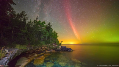 کمان پروتونی بر فراز دریاچه سوپریور