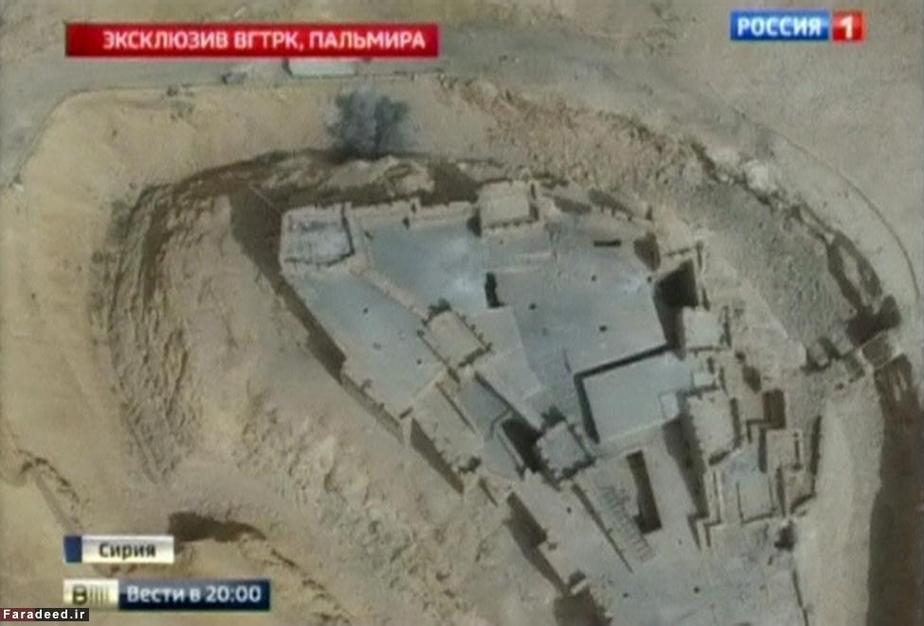 نمای هوایی از ویرانی ارگ 