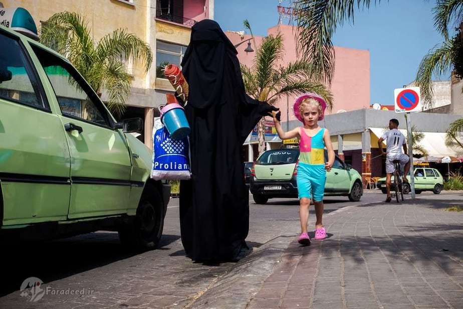 پسری کوچک(محمد) و مادرش،کازابلانکا،2015