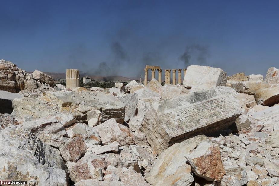ویرانی های شهر تاریخی پالمیرا پس از حمله داعش