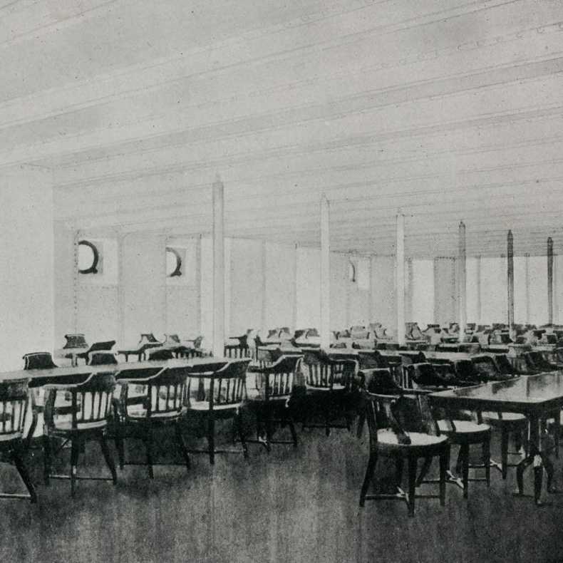 سالن غذاخوری کلاس درجه سه 