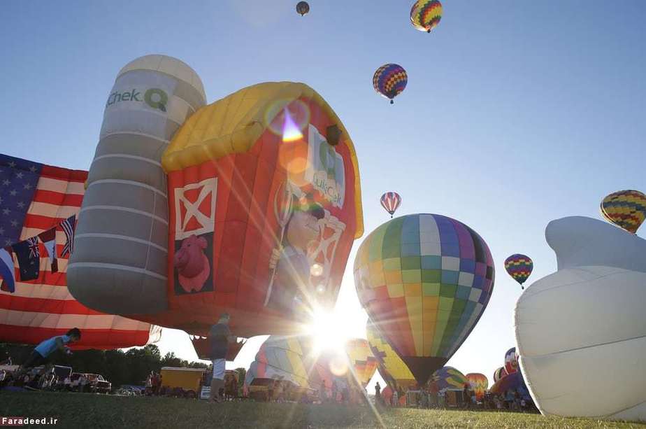 جشنواره بالن‌ها در نیوجرسی