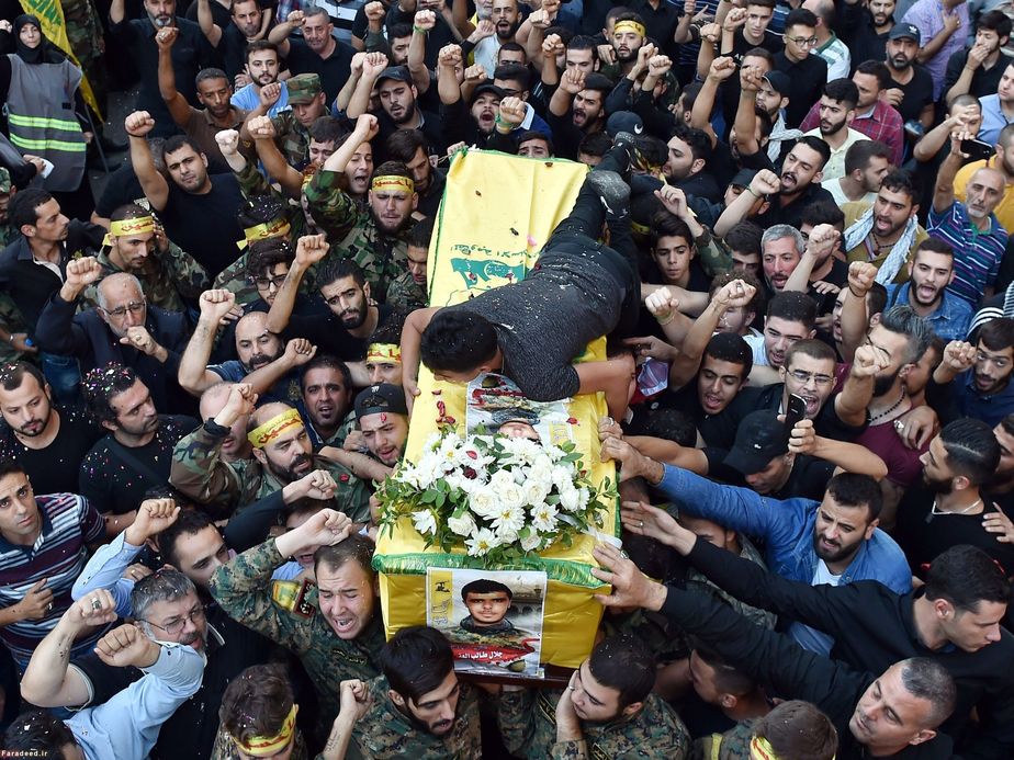 مراسم تشییع در بیروت