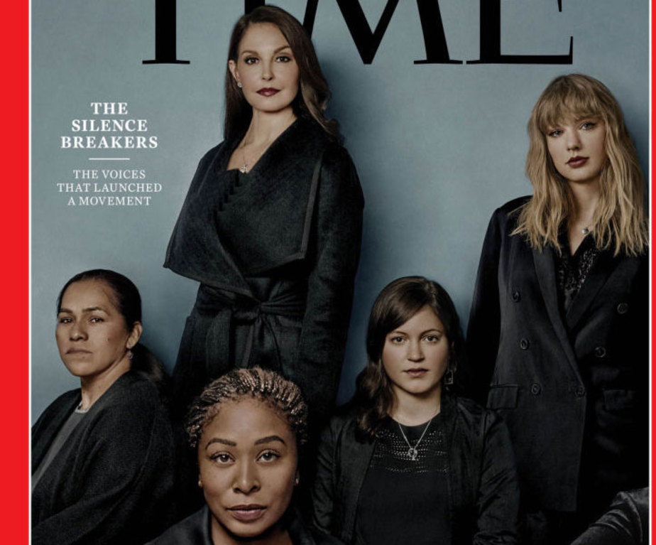 جلد مجله تایم در سال ۲۰۱۷ که به شرکت کنندگان جنبش #MeToo اختصاص یافت