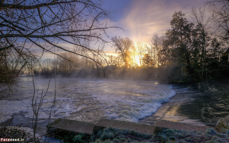 طلوع آفتاب در مگنا کانفورد، نزدیک ویمبورن. (SWNS)