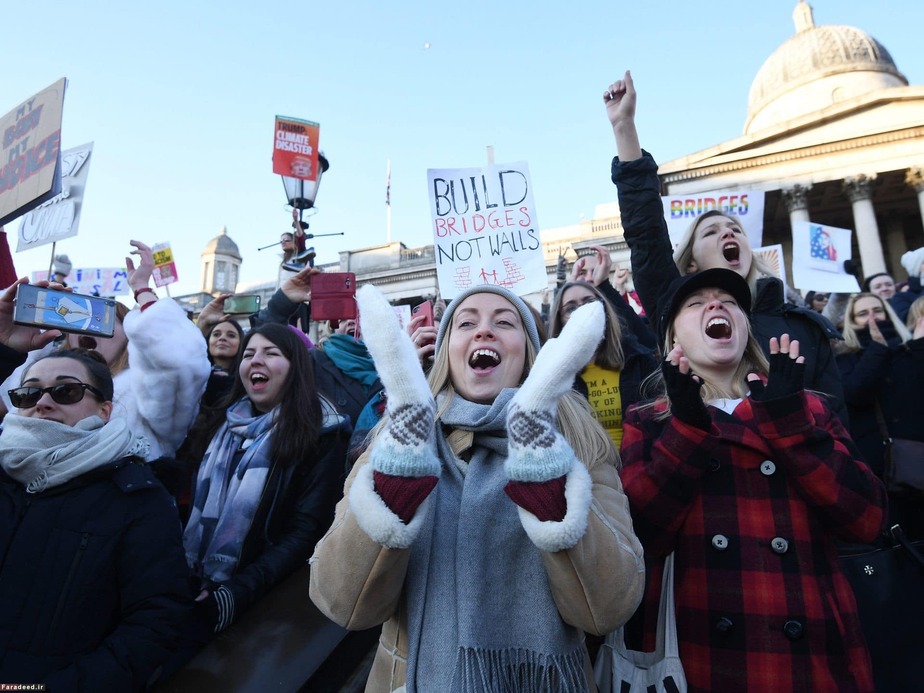 تظاهرات علیه ترامپ در لندن