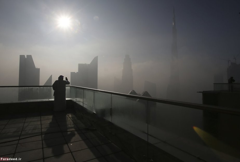 عکس از بلندترین برج جهان در دبی
