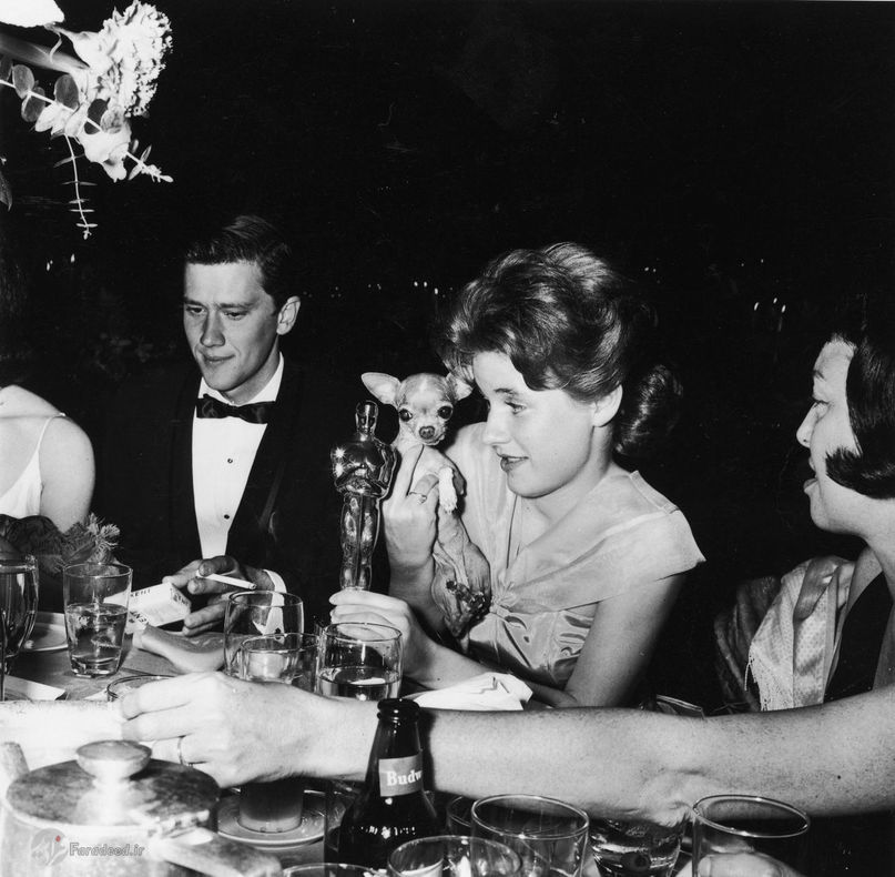 پتی دوک با چویووا، 1963، در یک جشن اسکار شرکت کردند. 