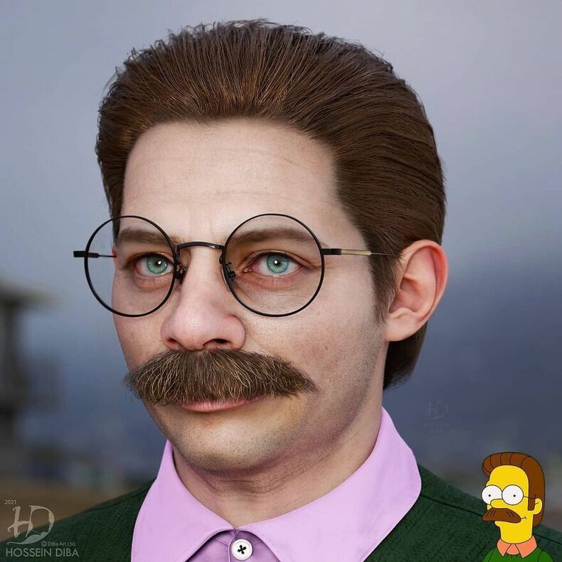ند فلندرز از سیمپسونها