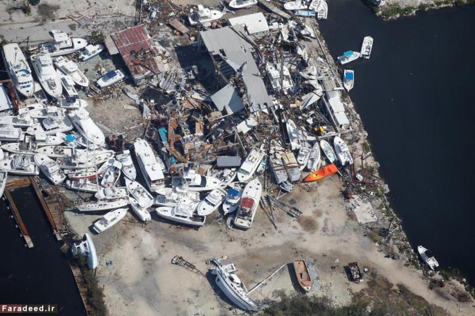 ساحل پس از طوفان ایرما در فلوریدا