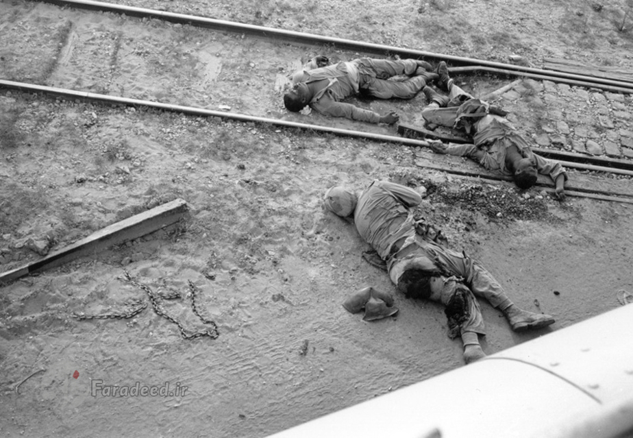 اجساد رها شده سربازان مصری در جریان جنگ شش روزه با اسرائیل