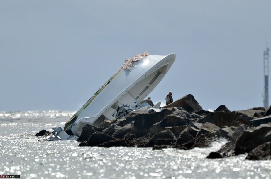 بررسی قایق واژگون؛ ساحل میامی، فلوریدا