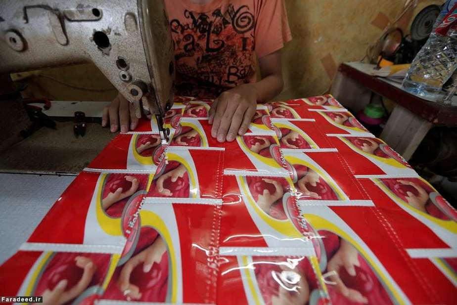 کارگاه تولید از محصولات بازیافت در جاکارتا