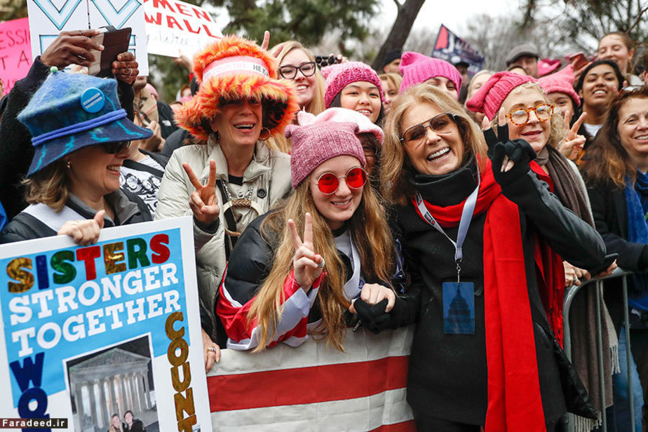 زنان علیه ترامپ در واشنگتن