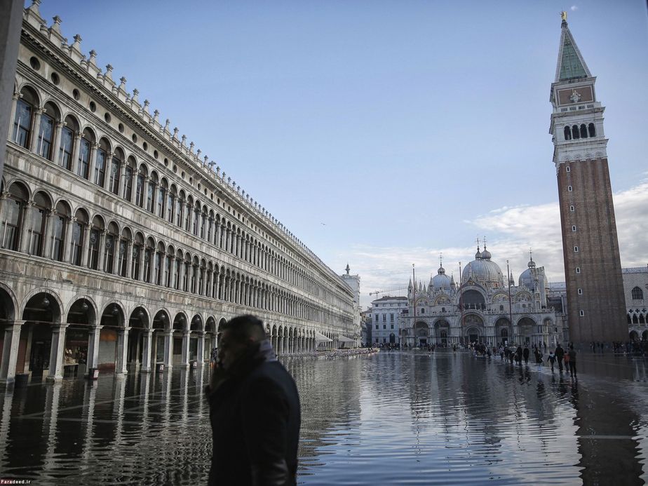 بالا آمدن آب رودخانه در ونیز