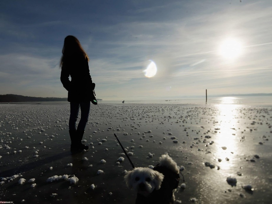 لذت بردن از روز زمستانی در آلمان