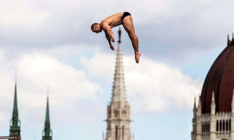 مسابقه نیمه نهایی شیرجه مردان در بوداپست