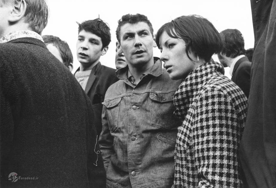 حامیان ایان پیِزلی، رهبر حزب اتحادیه دموکراتیک ایرلند، در دِری، ایرلند شمالی. اکتبر سال 1968.