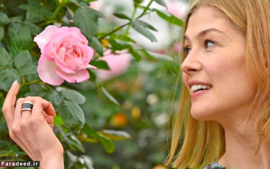 رزمند پایک، بازیگر انگلیسی در نمایشگاه گل چلسی، لندن