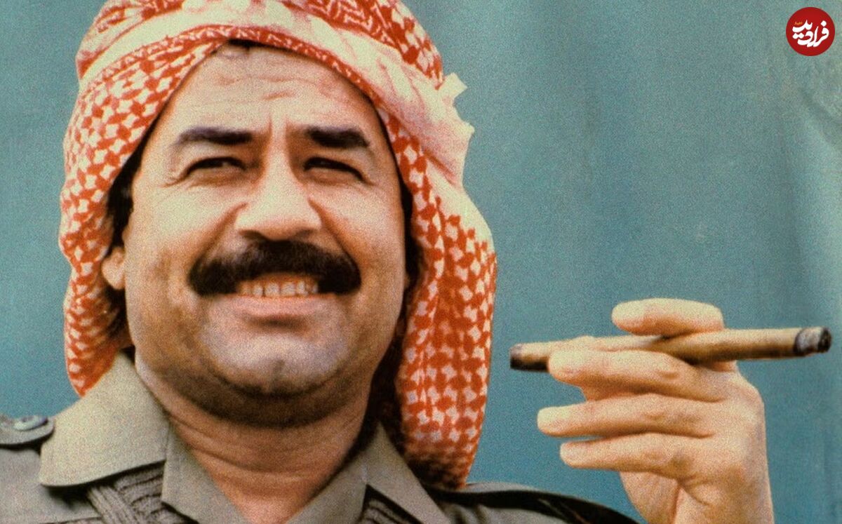 عکس| سفر به تاریخ؛ «صدام» 25 ساله در حال نشانه رفتن «اسلحه» به سمت ...